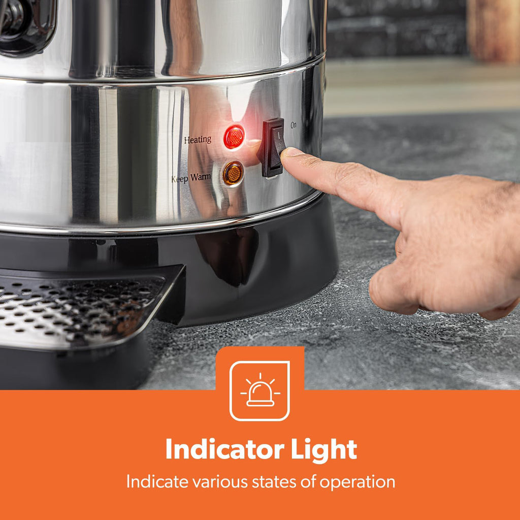 15.3L ELECTRIC WATER BOILER STAINLESS STEEL