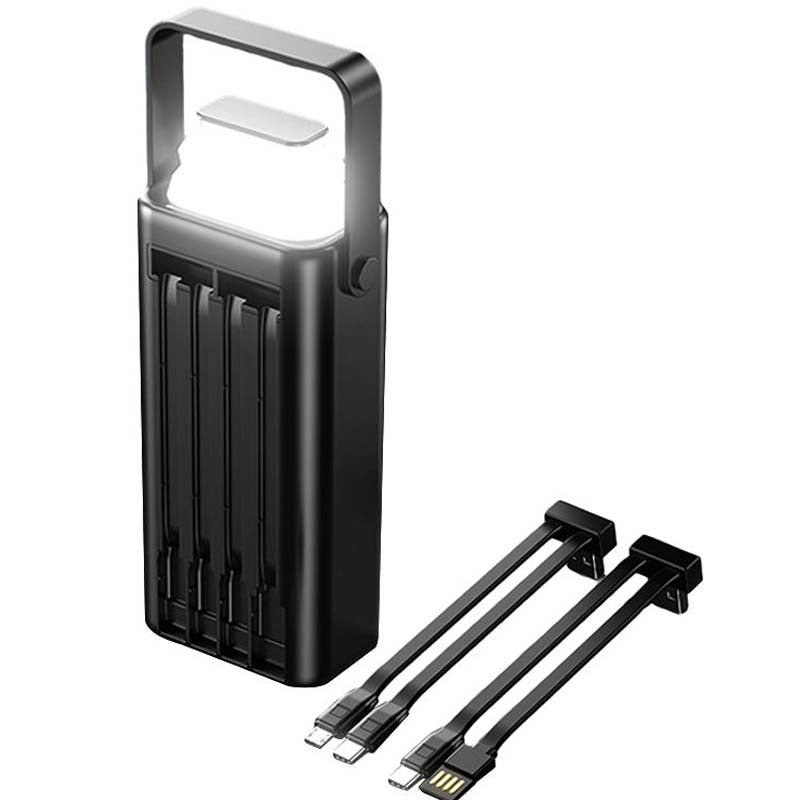 60000mAh High Capacity Power Bank with Built-In Cables in KSA