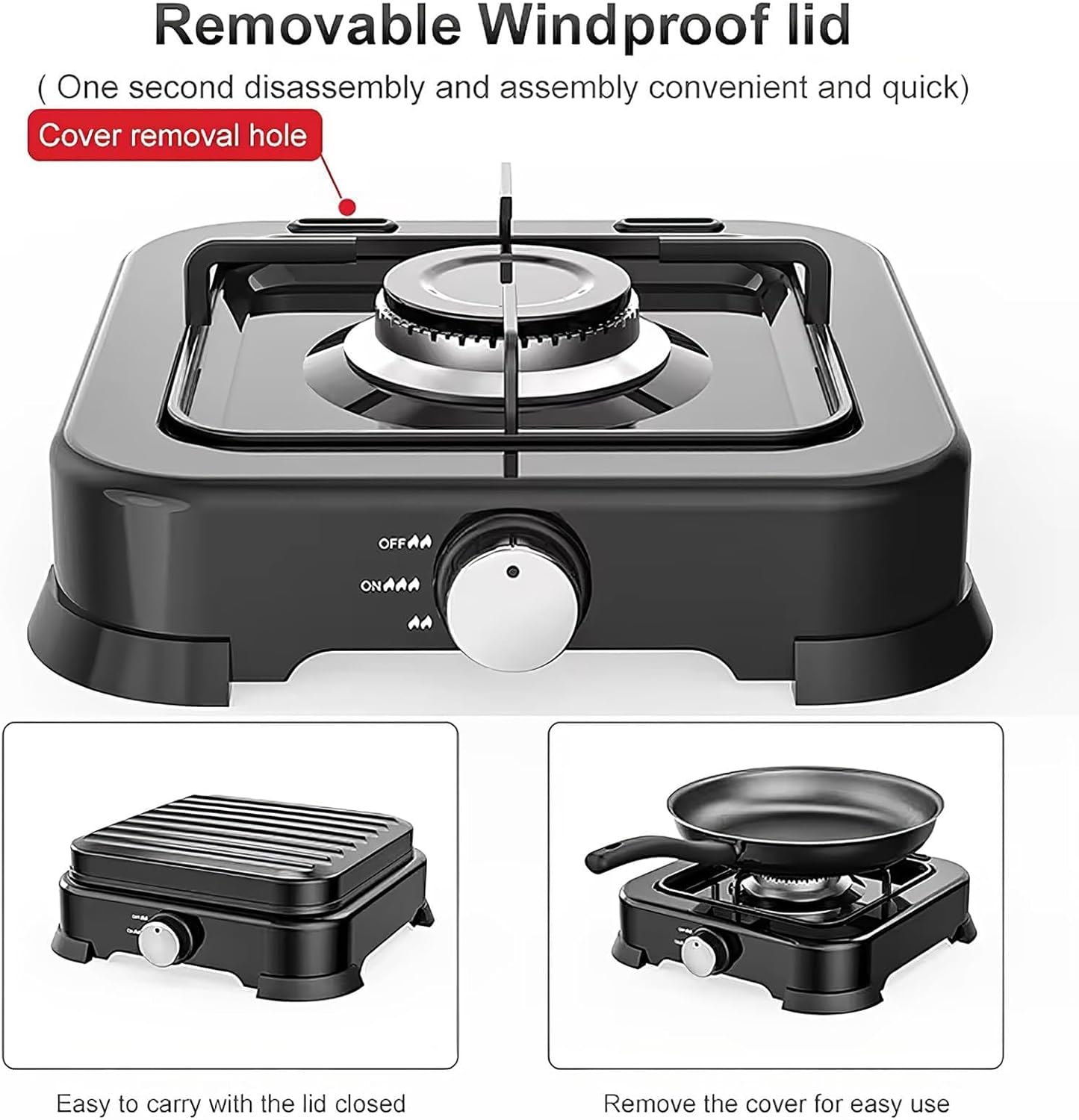 Portable Single Burner Gas Stove