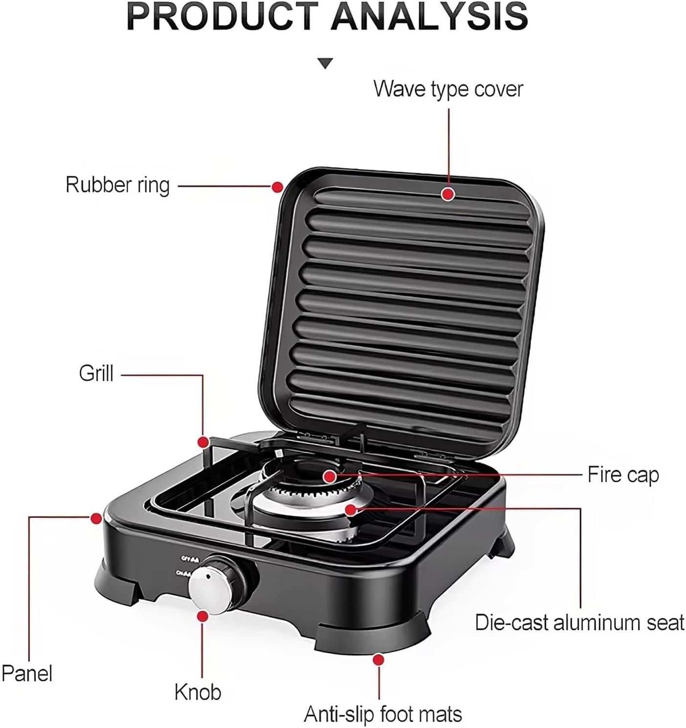 Portable Single Burner Gas Stove