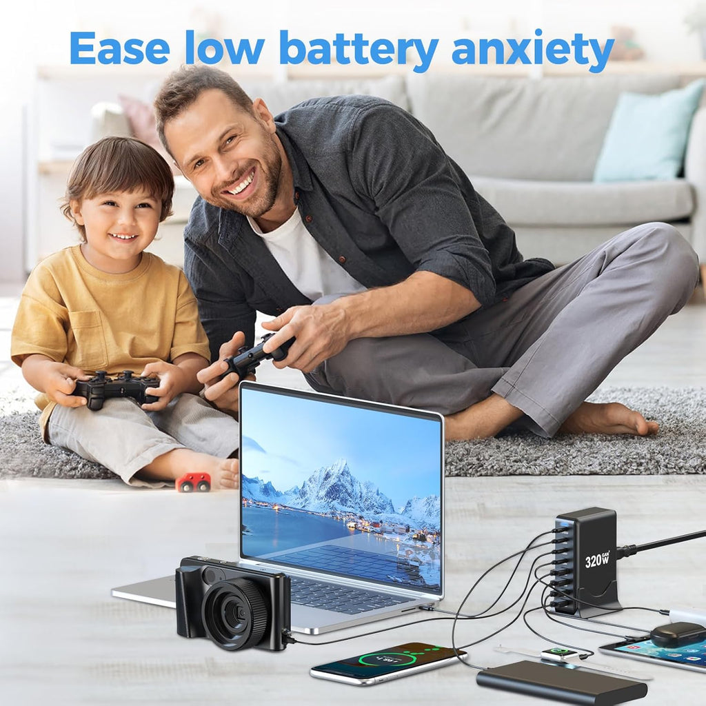 320W GaN Desktop Fast Charger | ShopSaudiNow