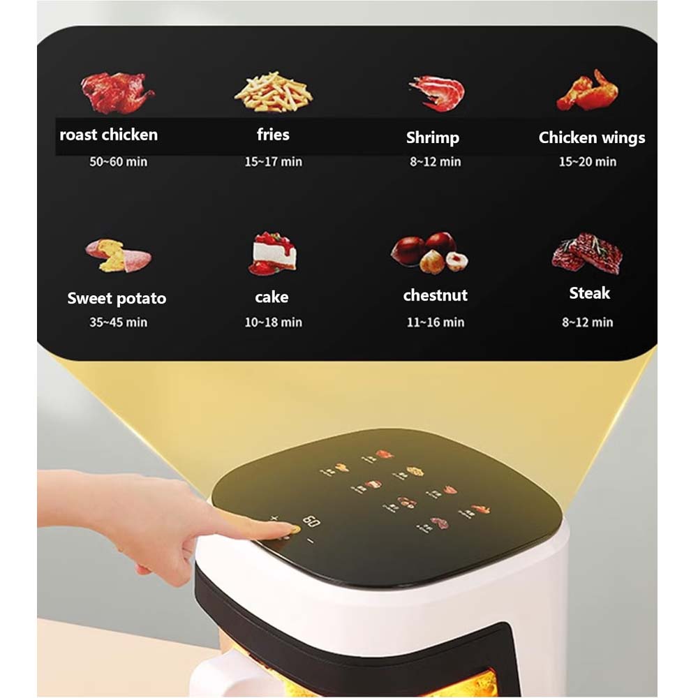 6L Glass Air Fryer with Touch Control Panel in Saudi Arabia | ShopSaudiNow