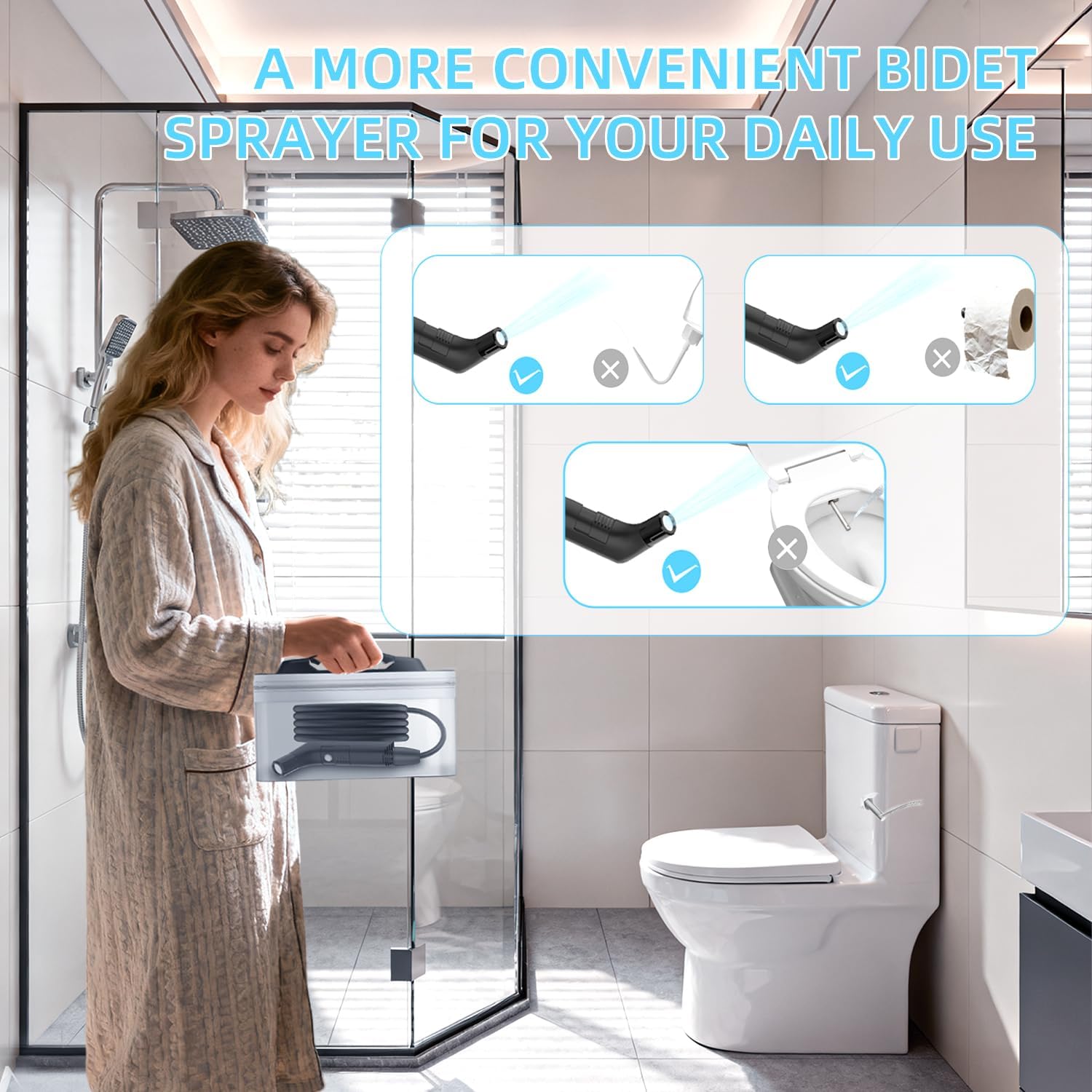 Portable Rechargeable Handheld Bidet Sprayer in Saudi Arabia