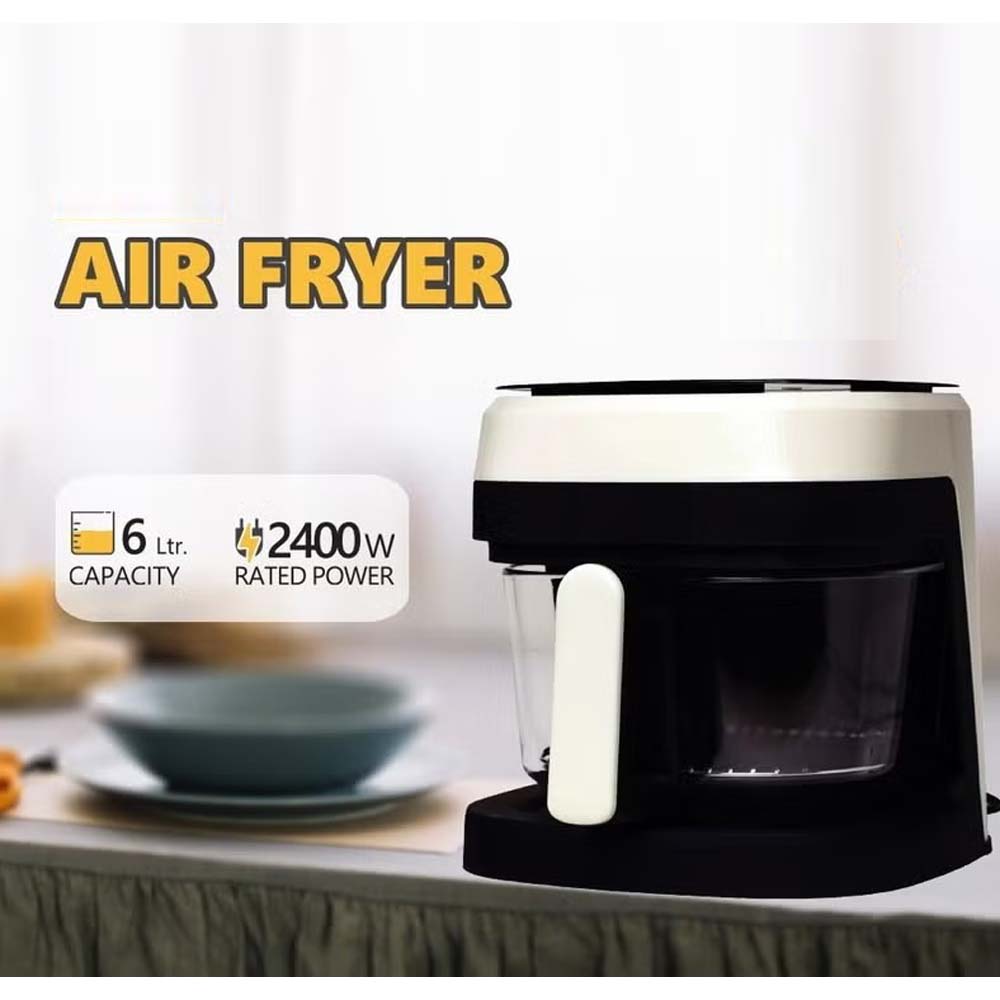 6L Glass Air Fryer with Touch Control Panel in Saudi Arabia | ShopSaudiNow