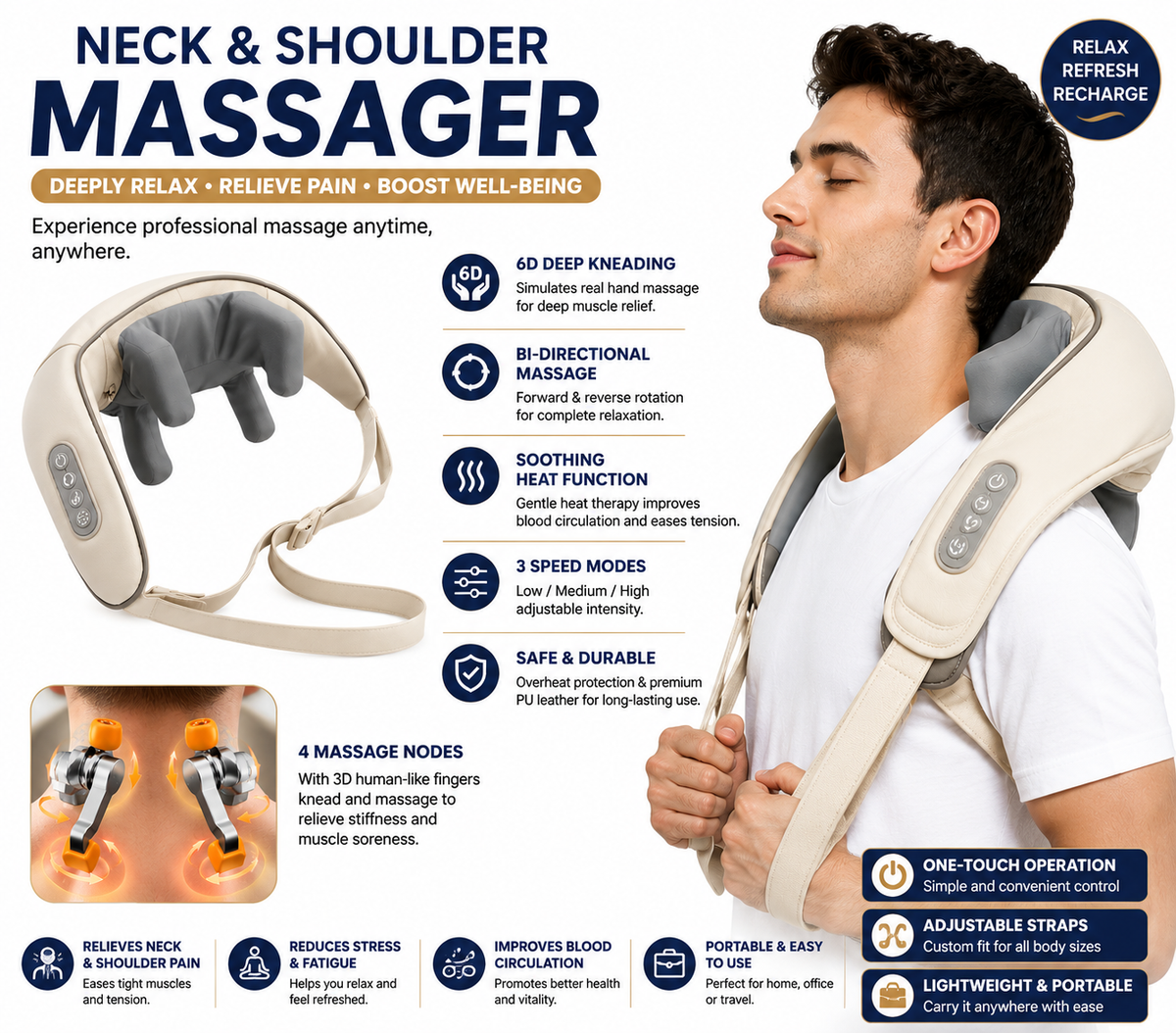 5D Kneading Shawl  Ultimate Chiropractic Back