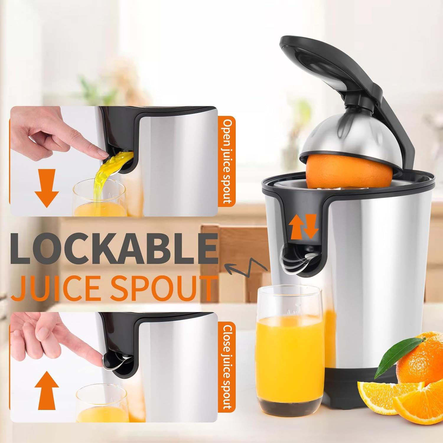 Buy Electric Stainless Steel Citrus Juicer in Saudi Arabia