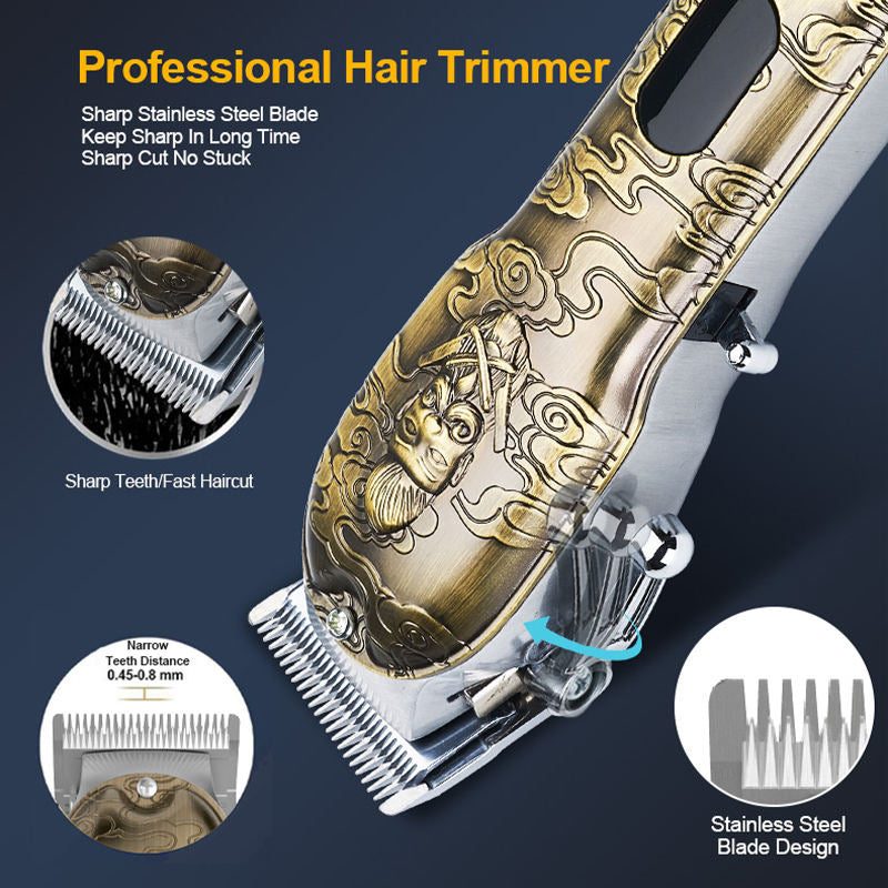 Professional Hair Clipper with Digital Display