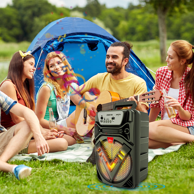 Portable Bluetooth Karaoke Speaker with 6.5-Inch Woofer