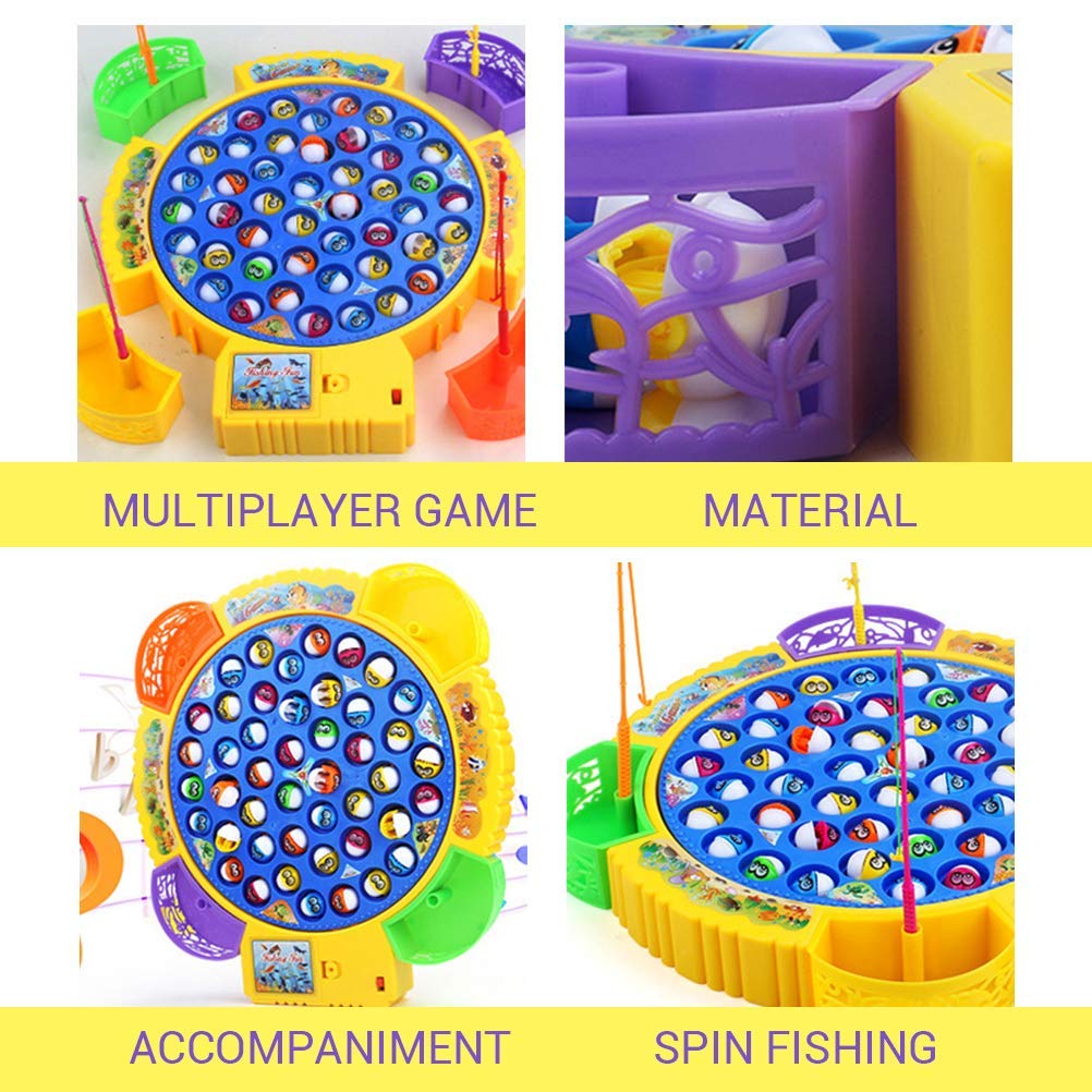 Fishing Game Electronic Musical Rotating Toy