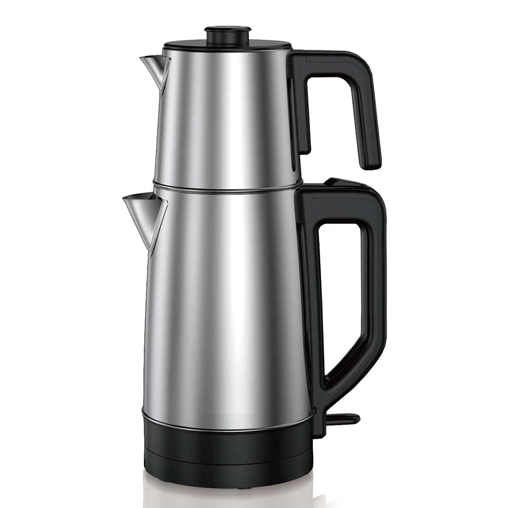 Double Electric Kettle 2200W Stainless Steel in Saudi Arabia