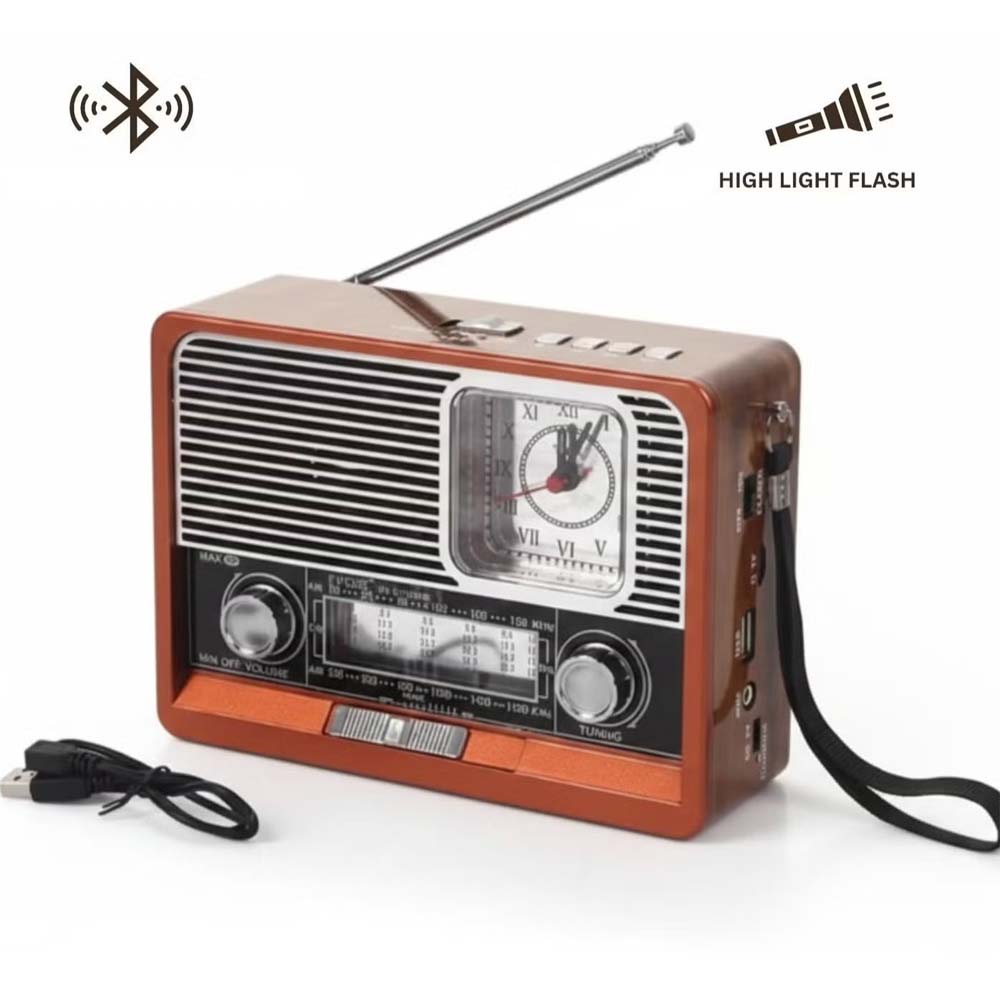 Portable Vintage 8-Band Radio | ShopSaudiNow