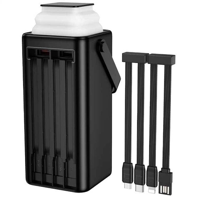 60000mAh High Capacity Power Bank with Built-In Cables in KSA
