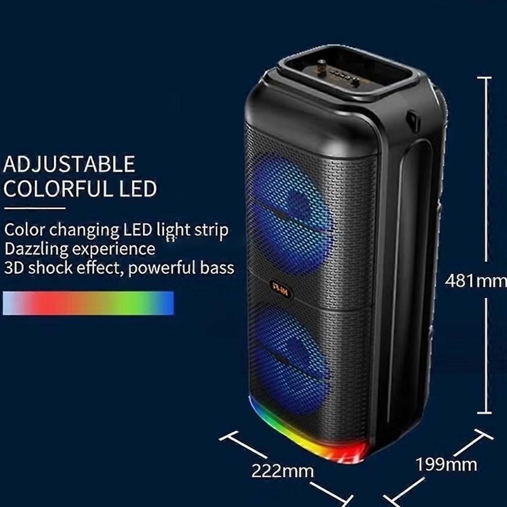 Portable 8-Inch Bluetooth Party Speaker