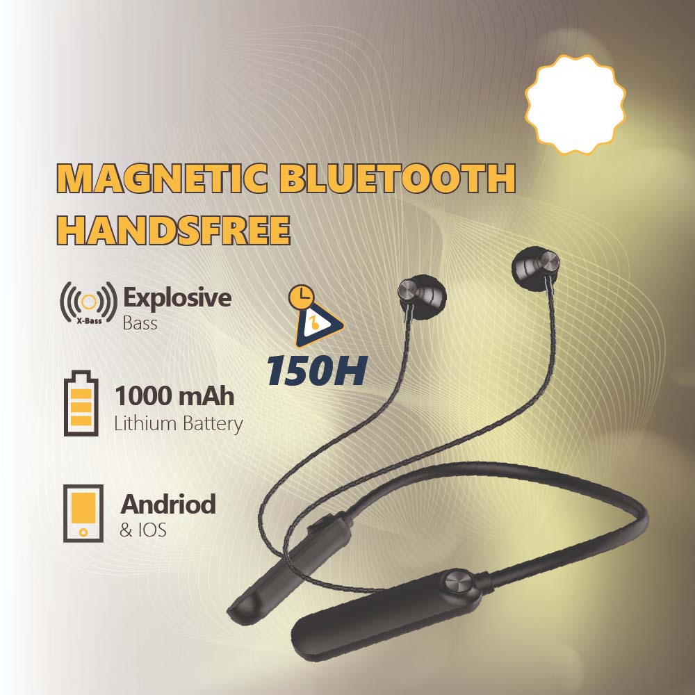 Magnetic Wireless Hands-Free Headset