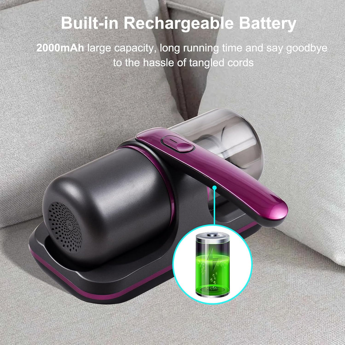 100W Cordless Mattress Vacuum