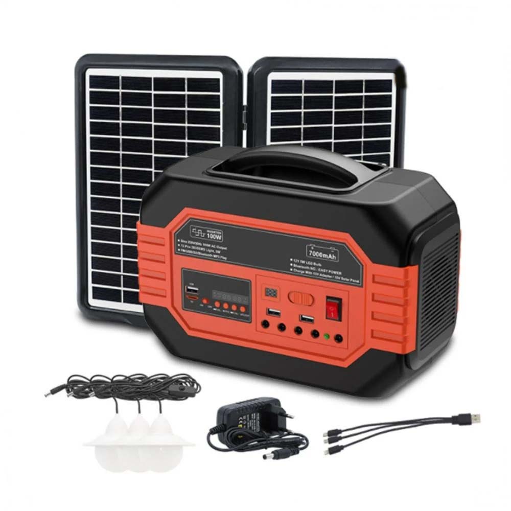 Portable Solar Power System with 12V Battery in Saudia Arabia