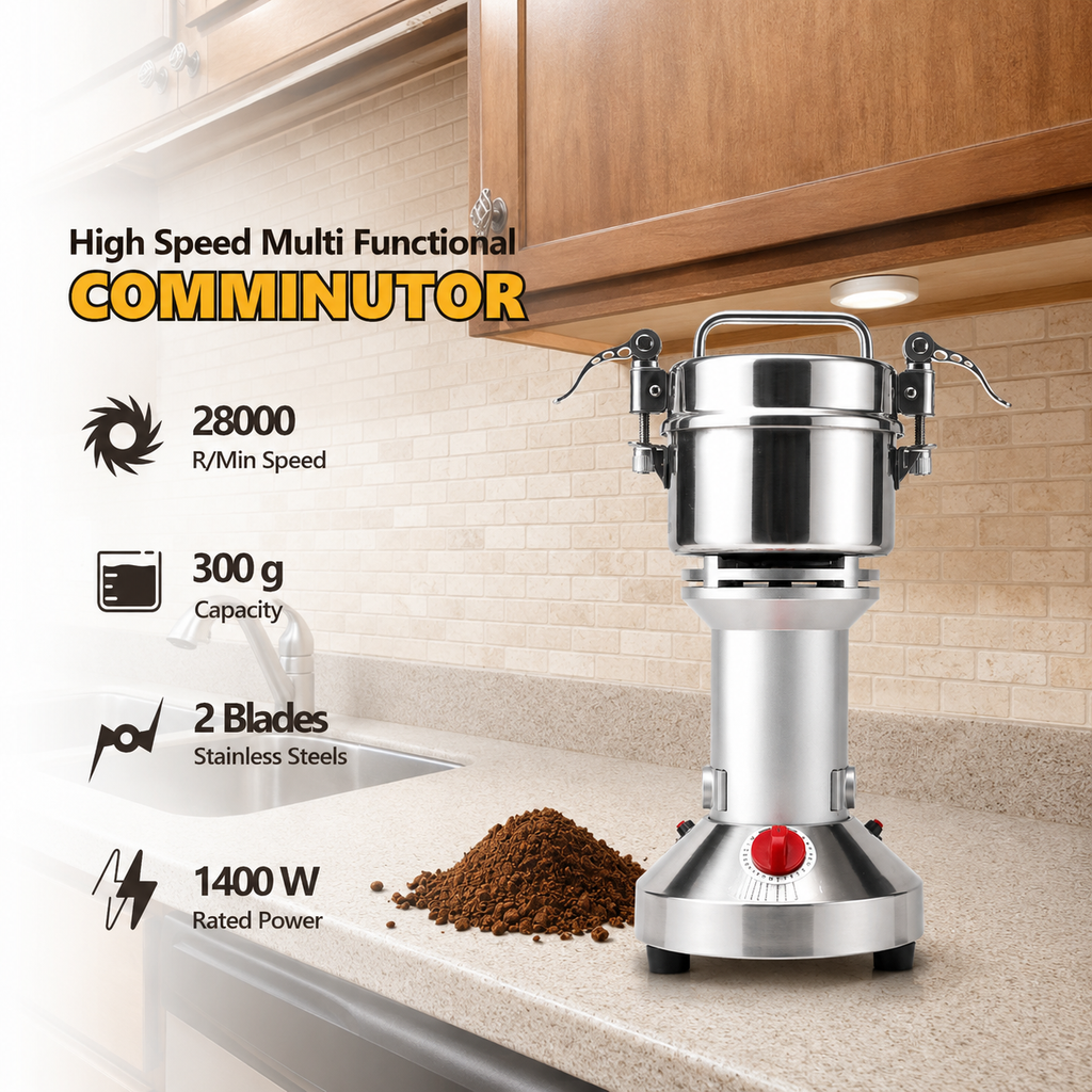 High-Speed Multifunction Electric Grinder 1400W 300g