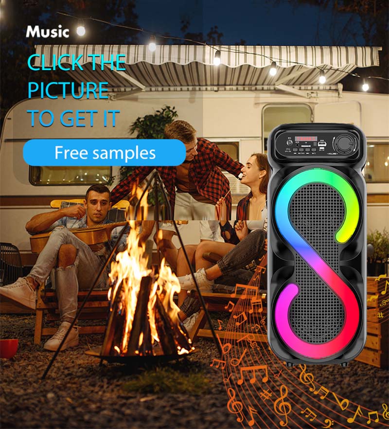 Bluetooth 5.0 Party Speaker with Microphone