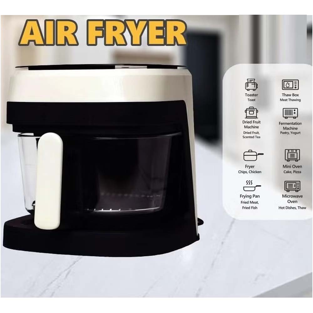 6L Glass Air Fryer with Touch Control Panel in Saudi Arabia | ShopSaudiNow