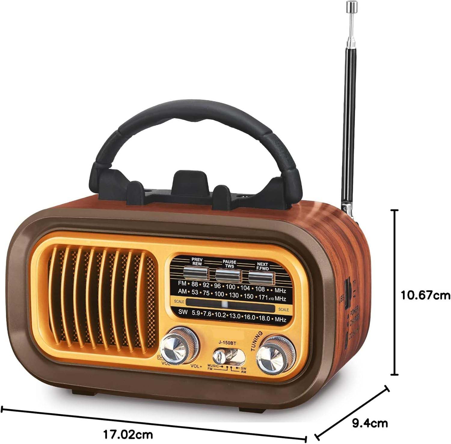 Vintage Bluetooth Radio Speaker | ShopSaudiNow