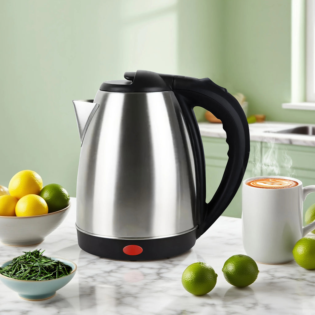 Electric Kettle Set with 2 Ceramic Cups