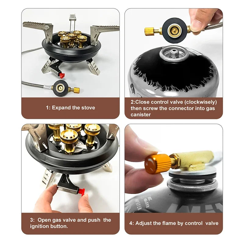 High-Power Portable Camping Gas Stove | Saudi Arabia