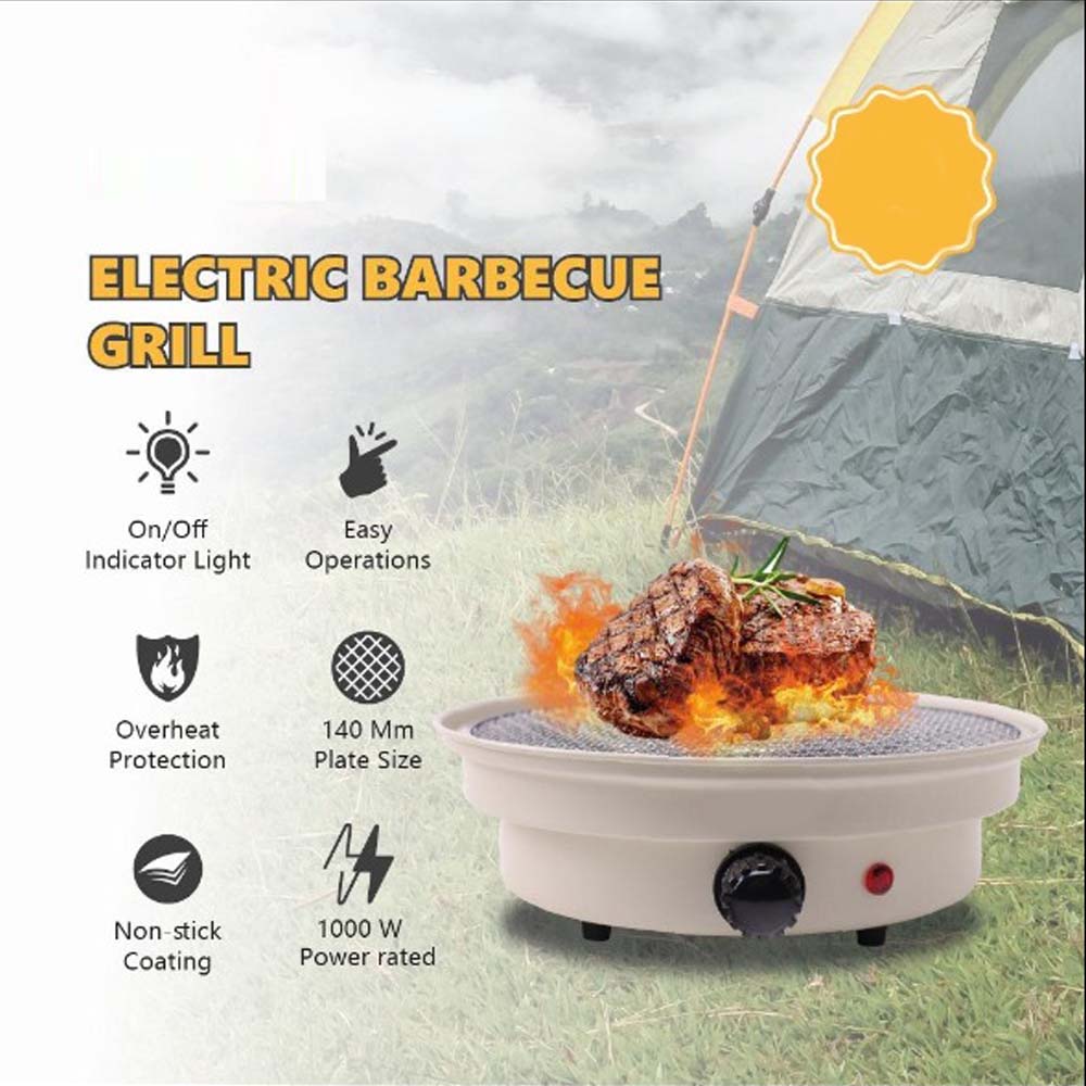 PORTABLE ELECTRIC BARBECUE GRILL