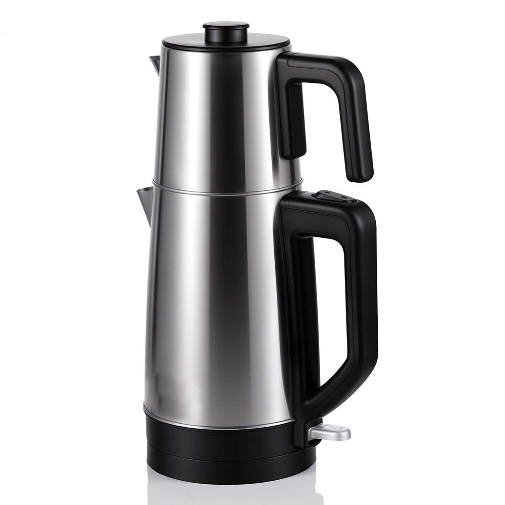 Double Electric Kettle 2200W Stainless Steel in Saudi Arabia