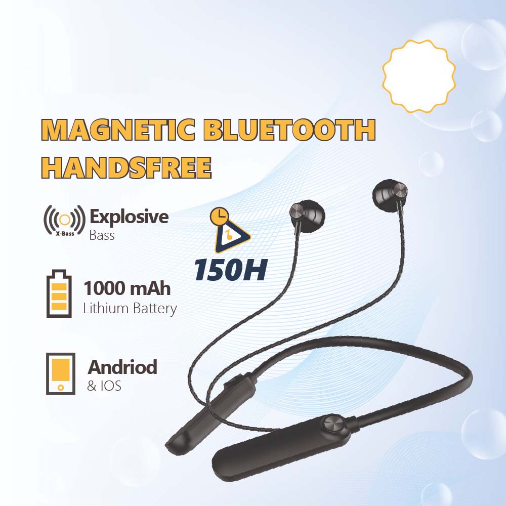 Magnetic Wireless Hands-Free Headset