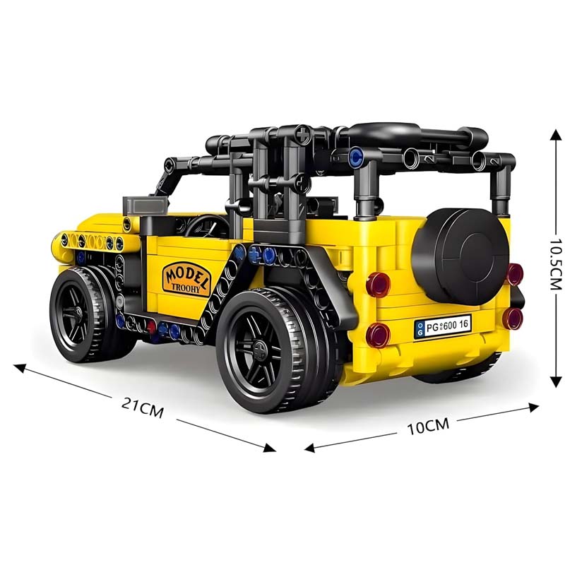 Come Alive 1:16 Scale RC Land Defender Rover. 446-piece DIY building kit with remote control. STEM engineering toy for kids.