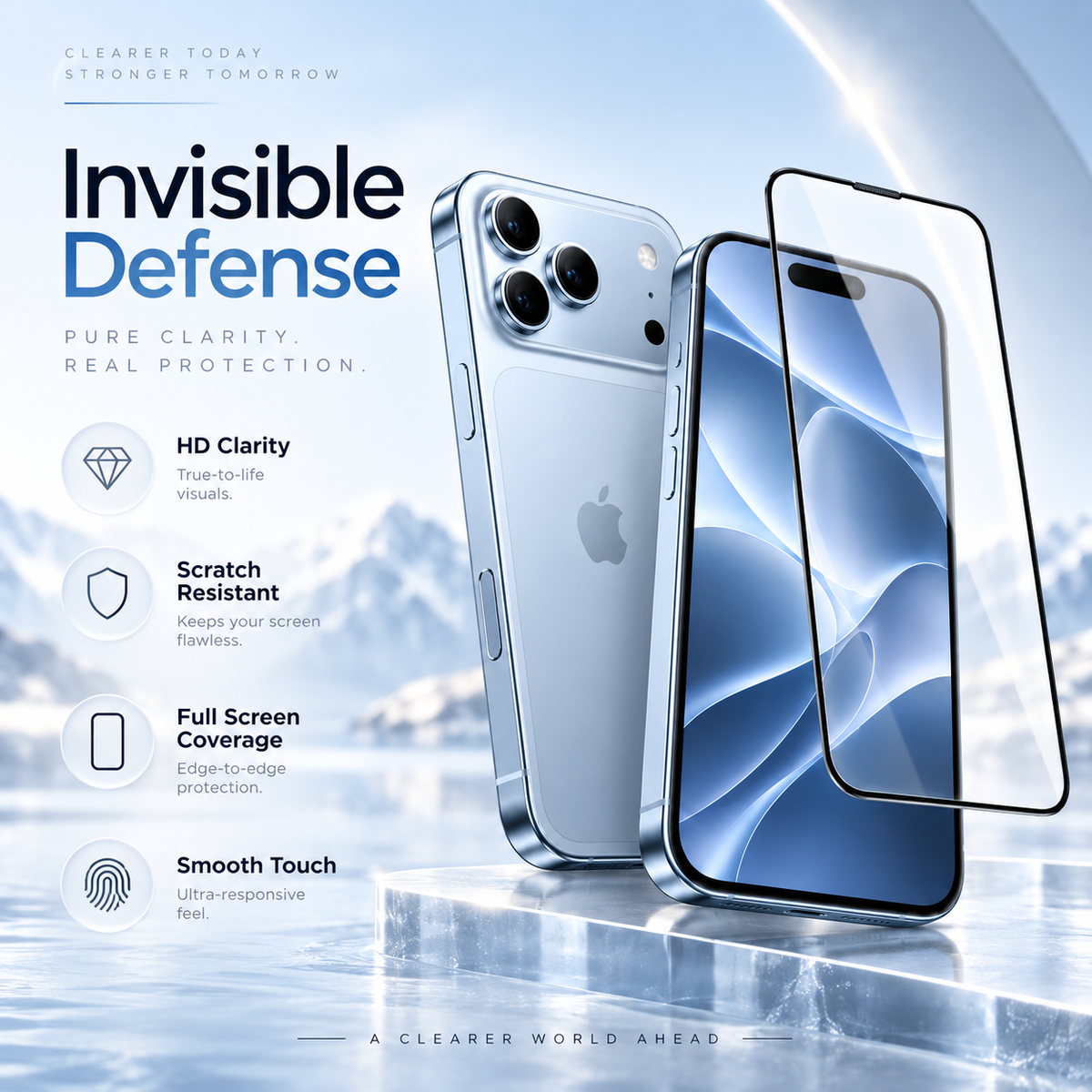 18 Pro 9H+ Tempered Glass Screen Protector