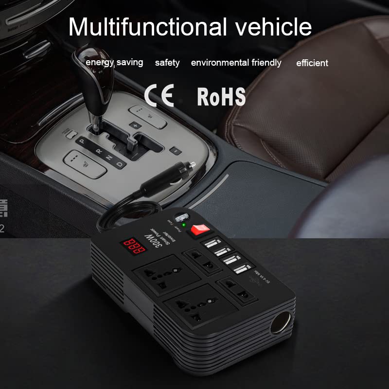 Get 300W Car Power Inverter 12V/24V DC in KSA