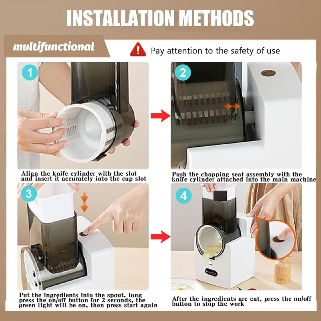 Rechargeable Electric Vegetable Grater in Saudia