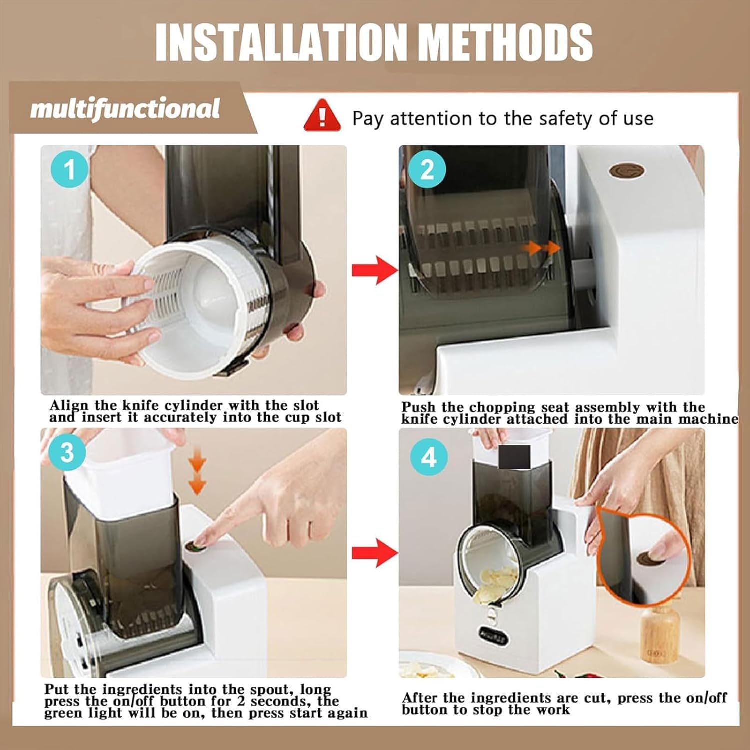 Rechargeable Electric Vegetable Grater in Saudia