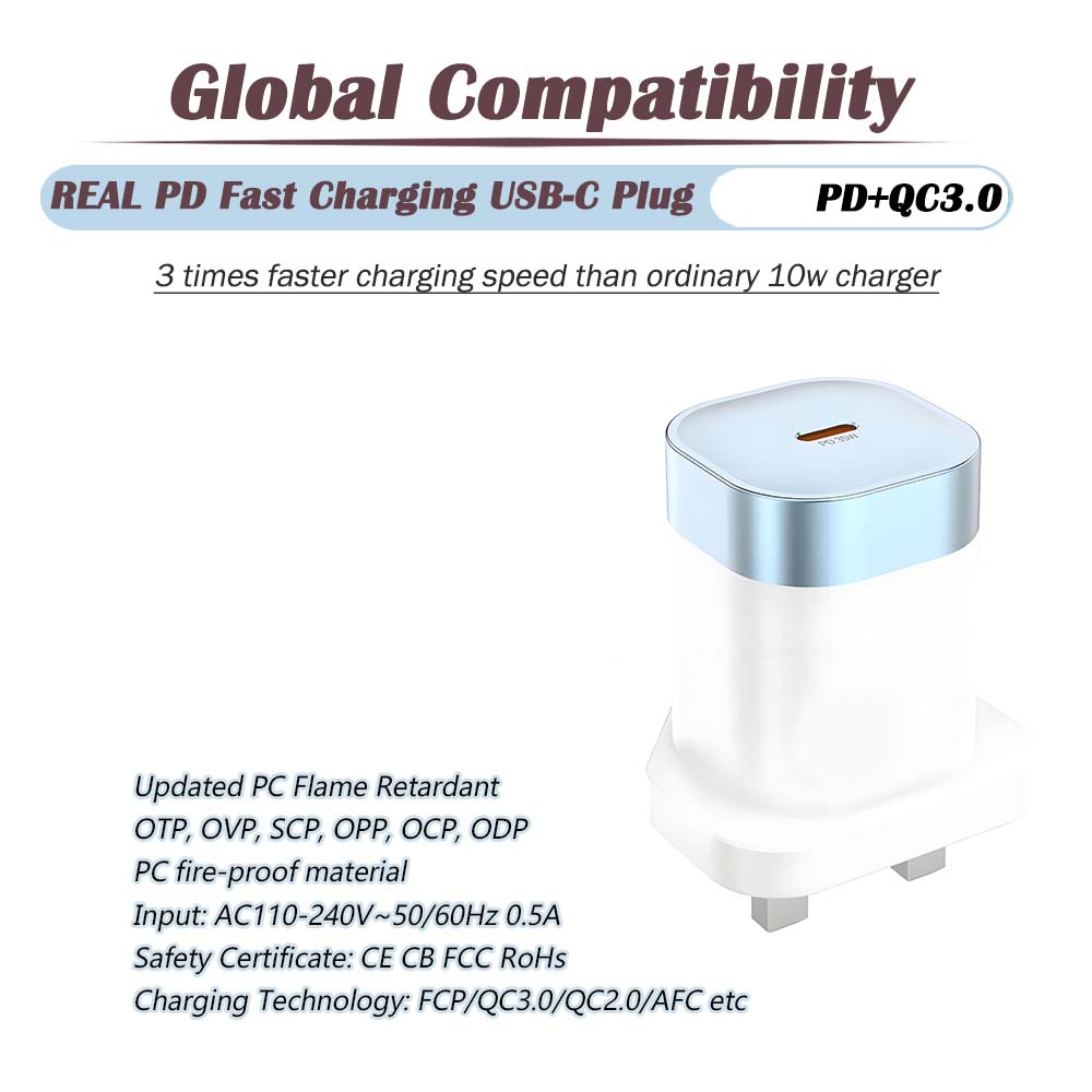 35W Fast Charging Home Wall Charger Adapter