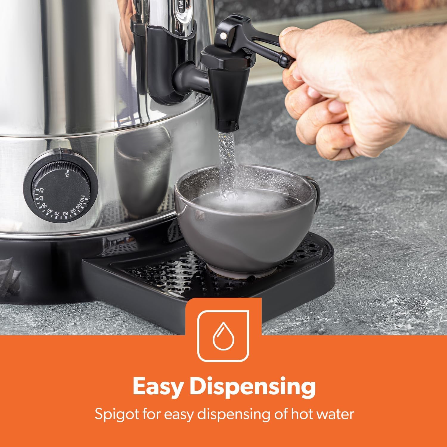 15.3L Electric Water Boiler Stainless Steel