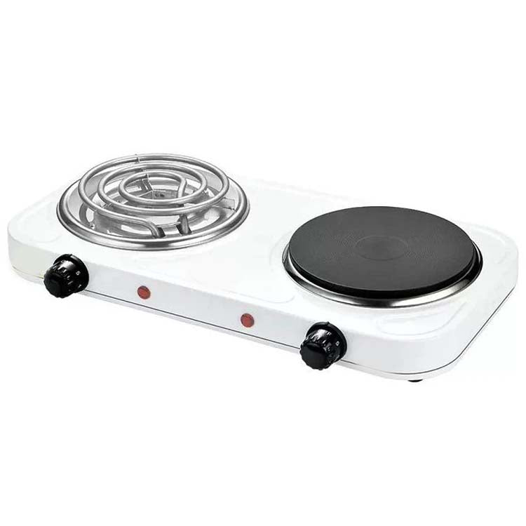 Double Electric Stove with Cast Iron Plates
