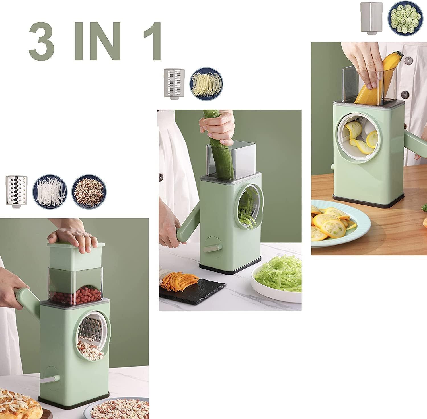 3-in-1 Manual Vegetable Cutter in Saudi Arabia