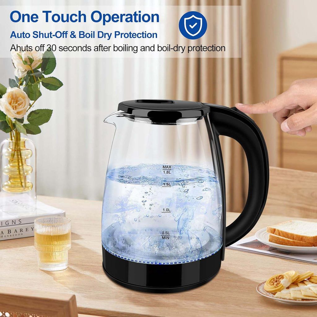 GLASS ELECTRIC KETTLE 2L FAST BOIL