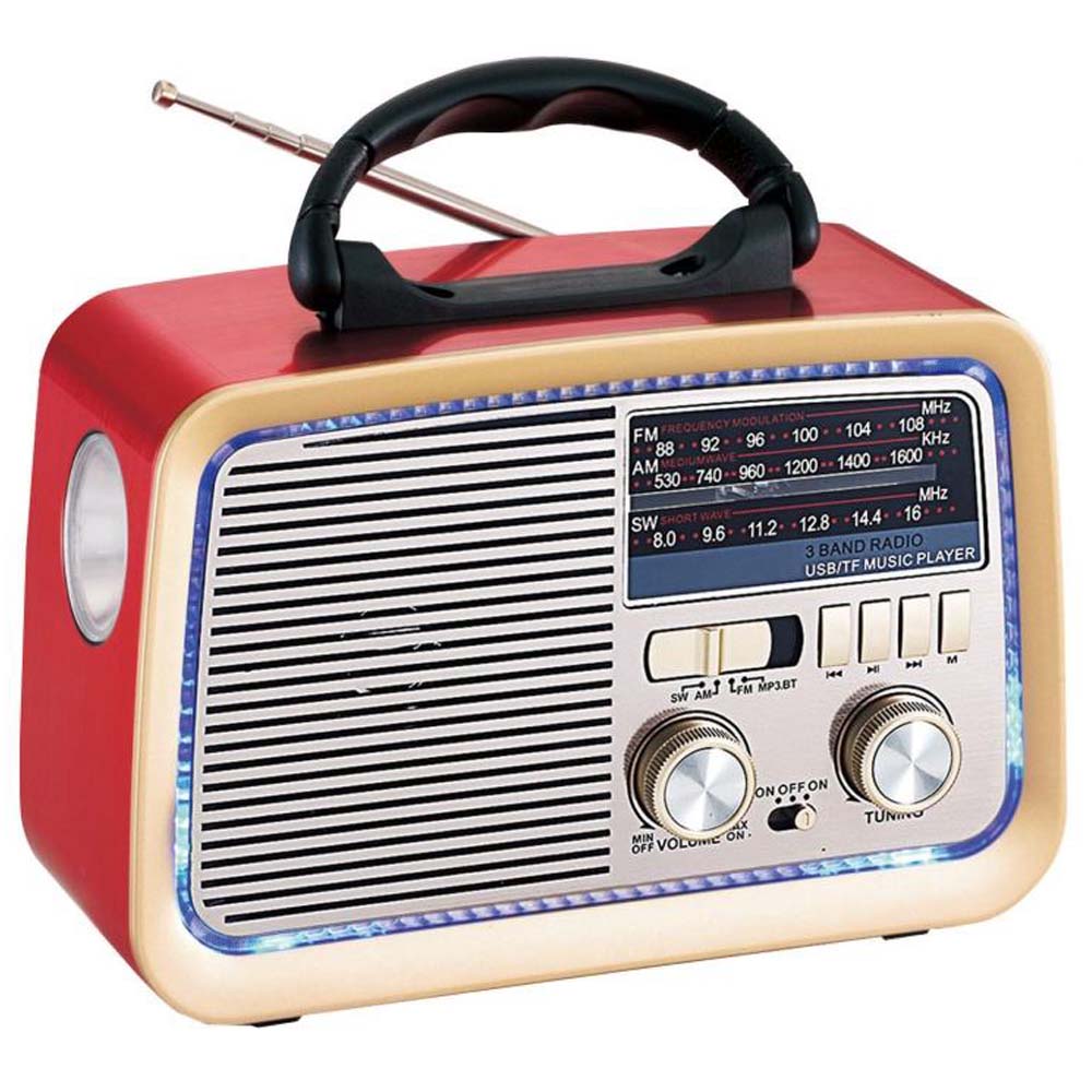 Retro HiFi Bluetooth Speaker with Solar Charging