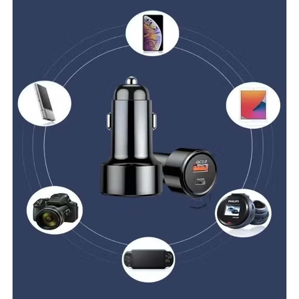 48W Fast Dual Port Car Charger | Shop Saudi Arabia
