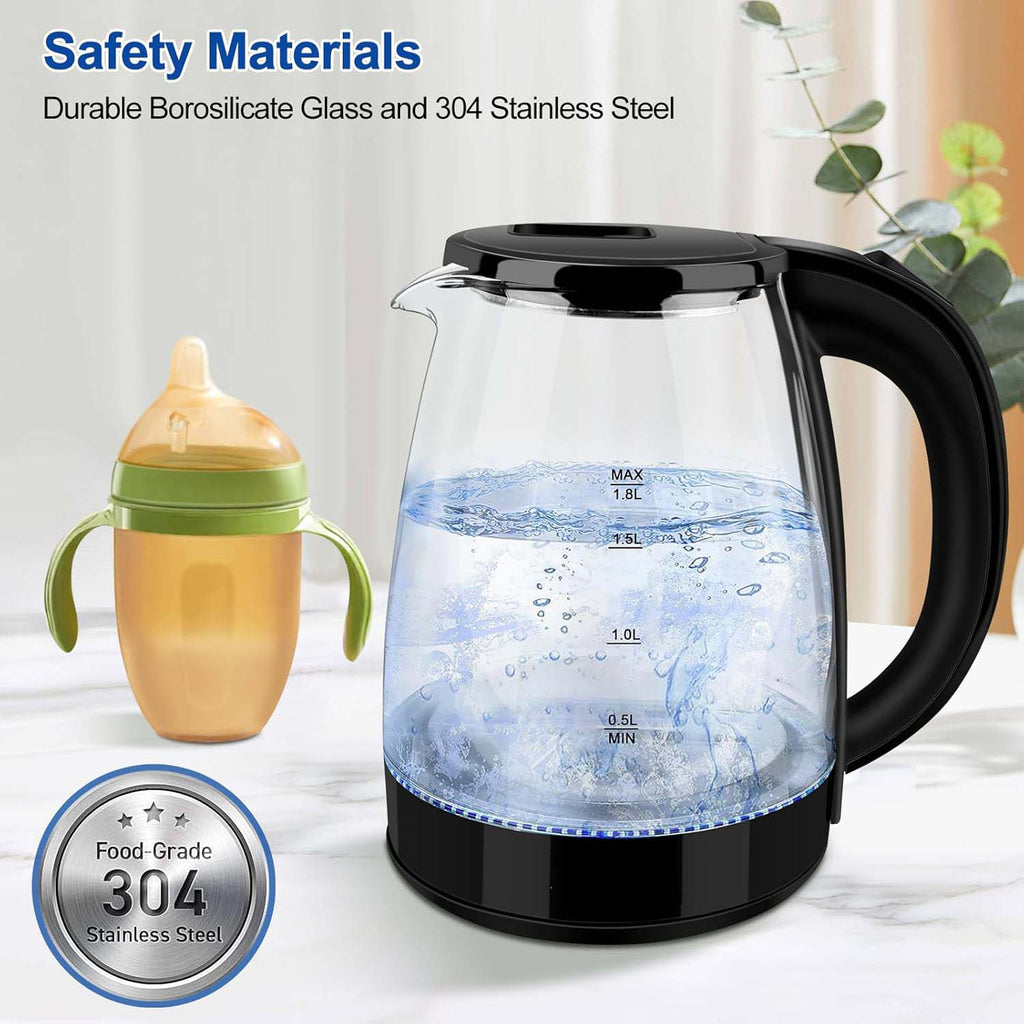 GLASS ELECTRIC KETTLE 2L FAST BOIL