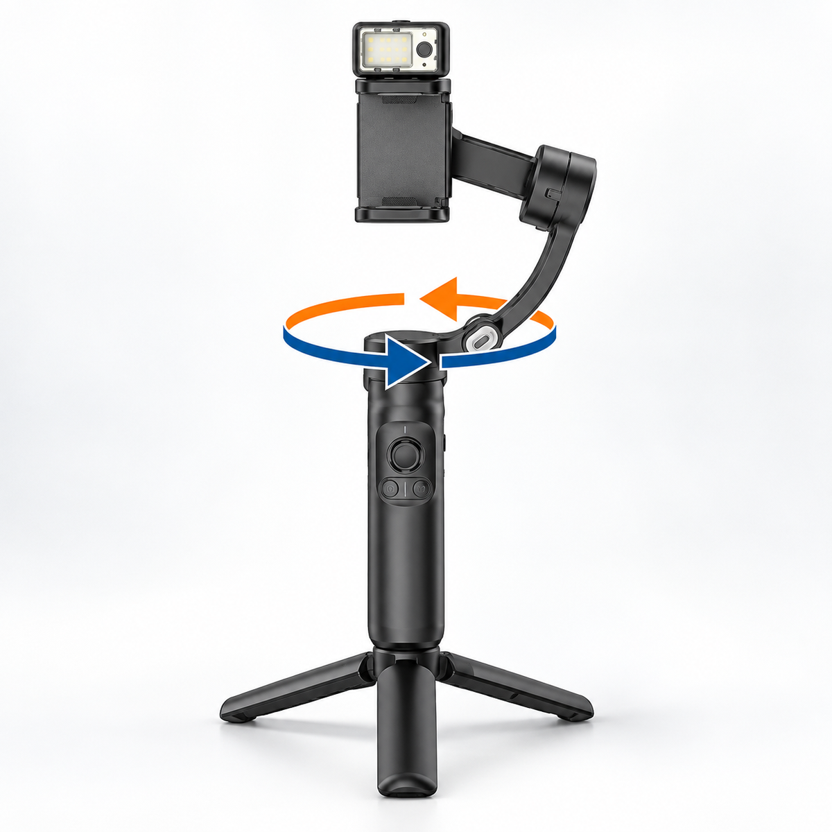 X5 Pro AI Tracking Smartphone Gimbal Tripod with Magnetic Ring Holder