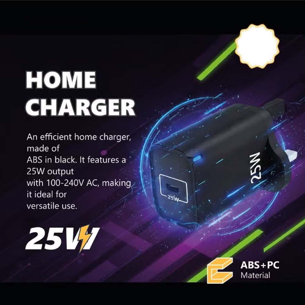 25W Fast Charging Home Wall Charger