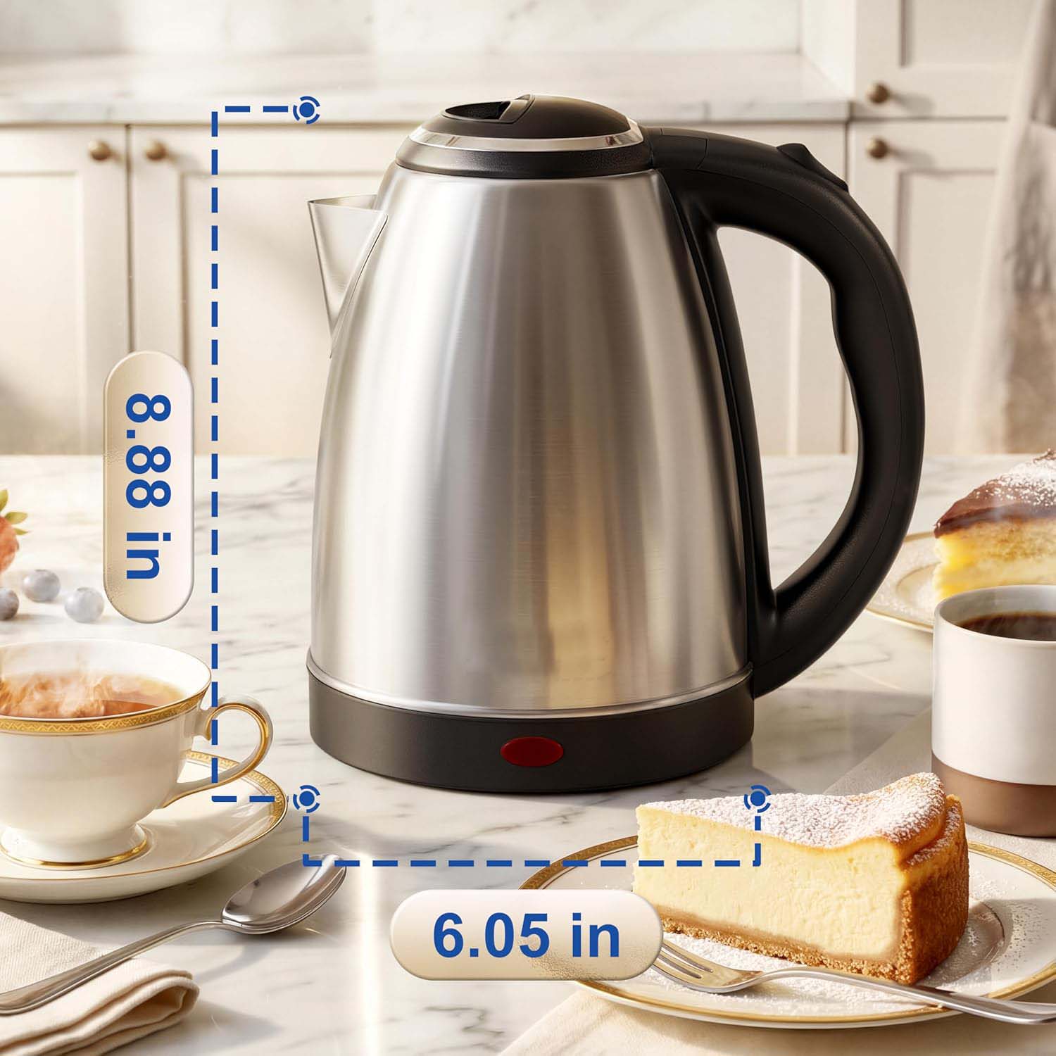 Stainless Steel Electric Kettle 1.8–2.0L