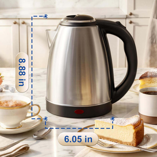 1.8L–2.0L Stainless Steel Electric Kettle in KSA | Fast Heating