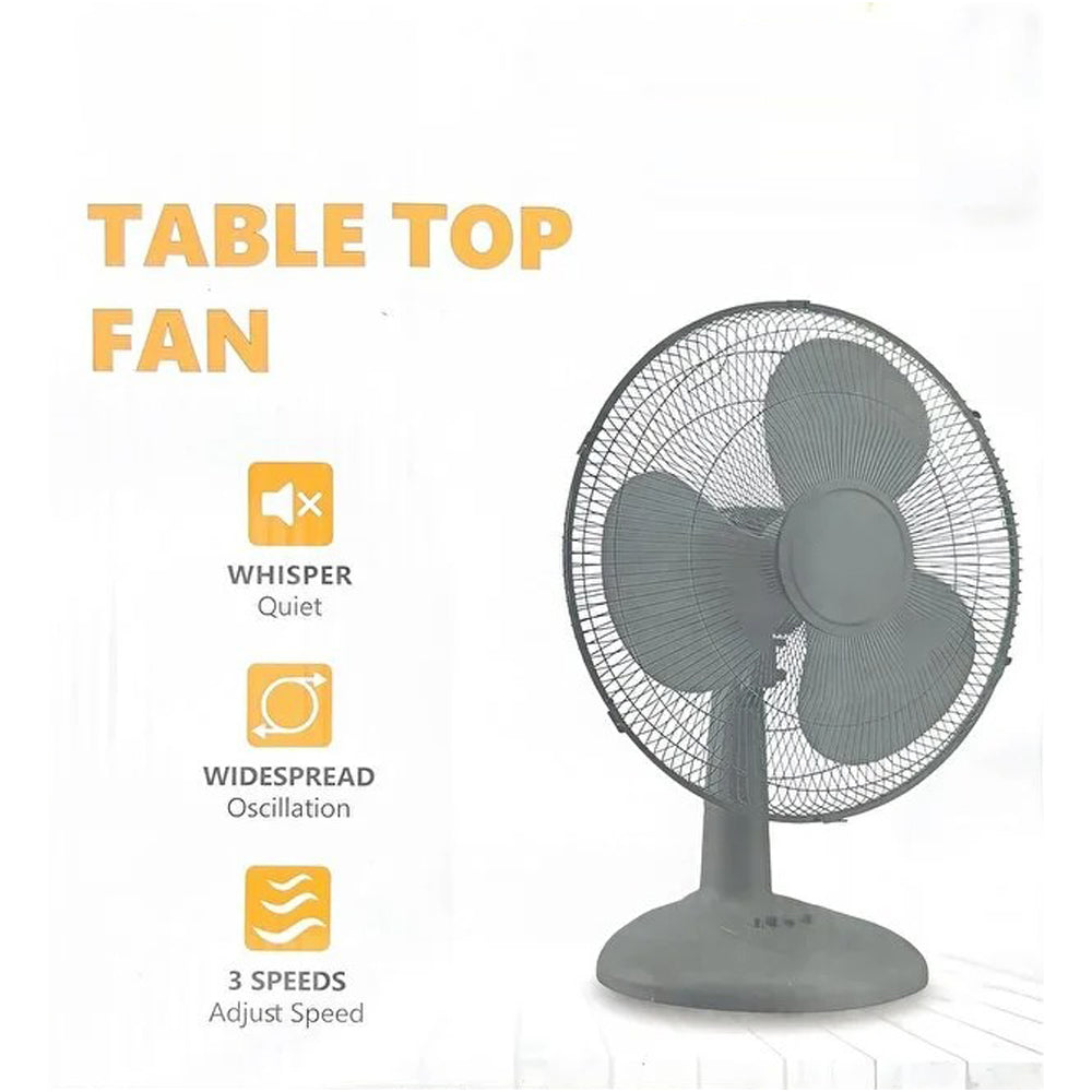 16-Inch Table Fan with 3 Speed Settings