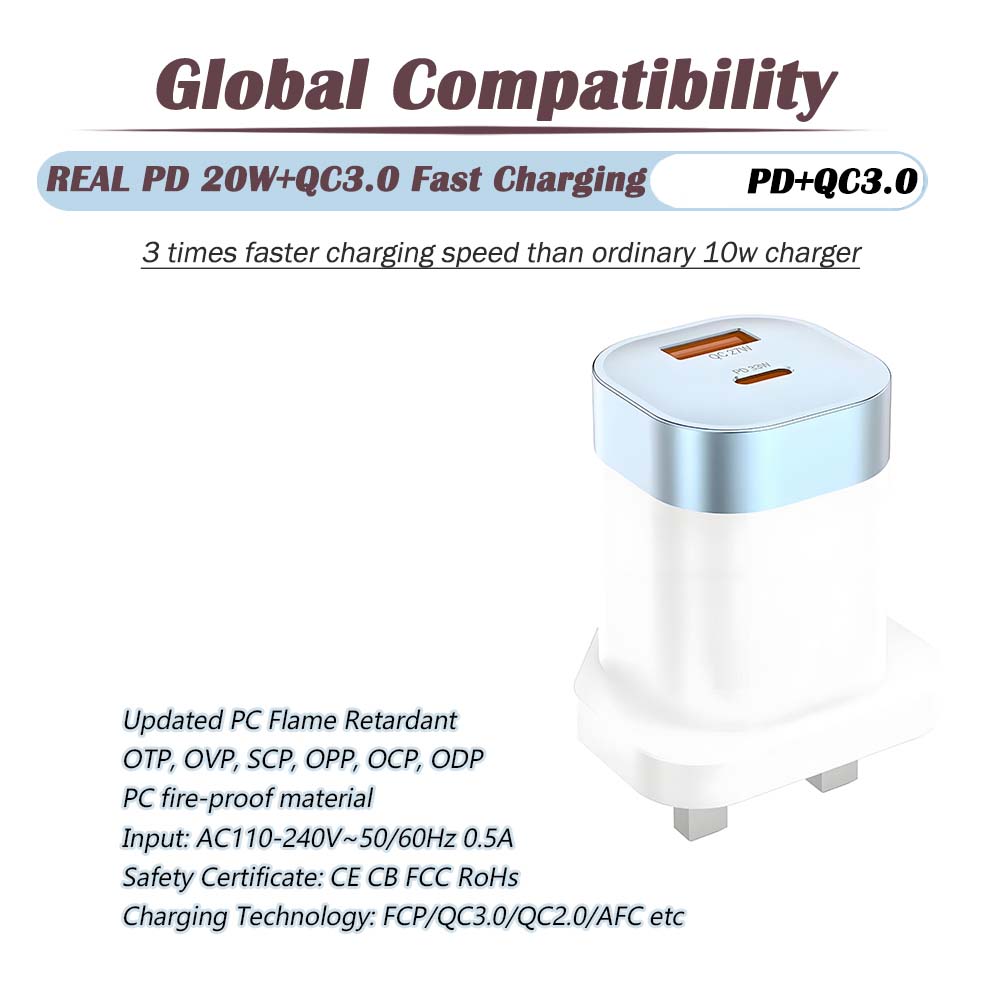 35W Fast Charging Home Wall Charger Adapter
