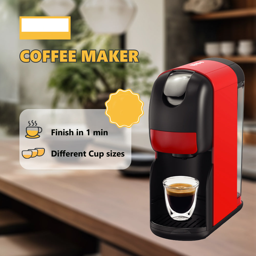 3-in-1 Capsule Coffee Maker and Espresso Machine
