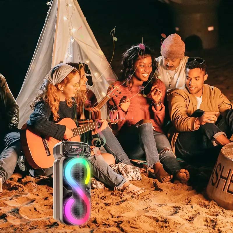 Bluetooth 5.0 Party Speaker with Microphone